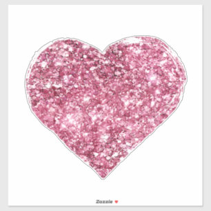 Girly Pink Glitter Heart