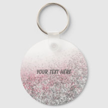 Girly pink glitter personalized party favor gifts