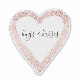Girly Pink Glitzy Glitter Heart
