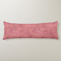 Girly Pink Gold Leopard Print