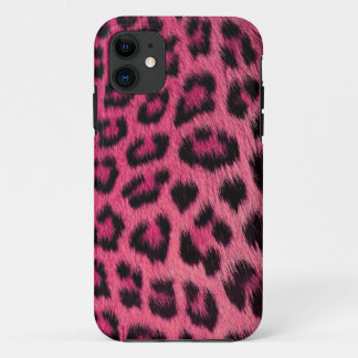 Girly Pink Leopard Print iPhone 5 Case (high res.)