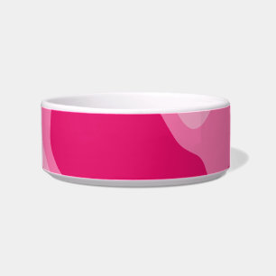 Girly pink monogram bowl