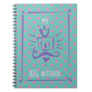 Girly Pink Personalised Modern Trendy Notebook