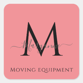 Girly Pink Personalised Monogram Envelope Seal