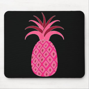 Girly Pink Pineapple Mouse Pad
