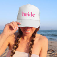 Girly Pink Retro Modern Bride Bachelorette