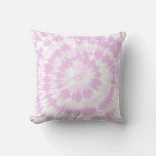 Girly Pink Tie Dye Pattern Cushion