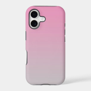 Girly Pink to Light Grey Ombre Gradient Design
