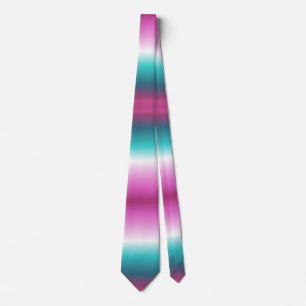 girly pink turquoise teal aqua ombre mermaid tie