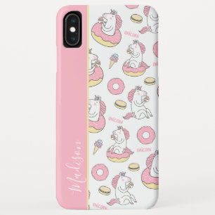 Girly Pink Unicorns and Doughnuts Pattern with Nam Case-Mate iPhone Case