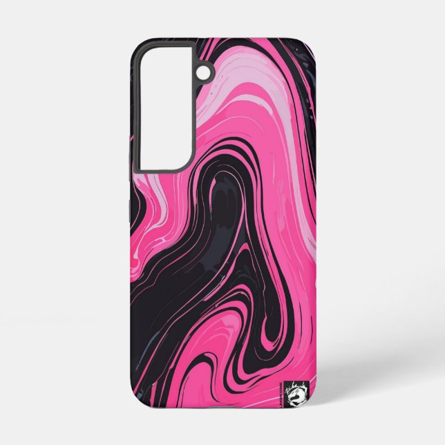 Girly Pinky Marble Samsung Galaxy S22 Case (Back)