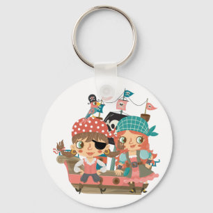 Girly Pirates Key Ring