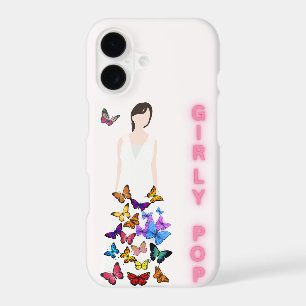 Girly pop butterfly phone case