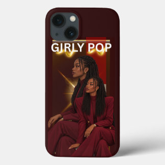 Girly Pop Fashion Brown & Red Phone Case