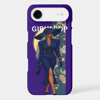 Girly Pop Fashion Dark Blue Phone Case