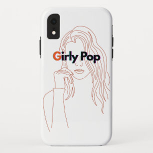 Girly Pop - Orange/Brown  Case-Mate iPhone Case