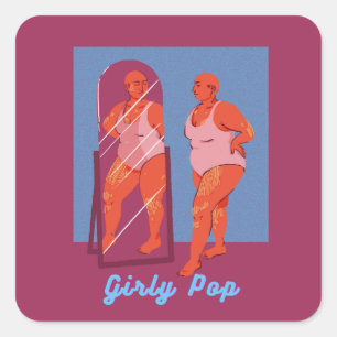 Girly pop stickers