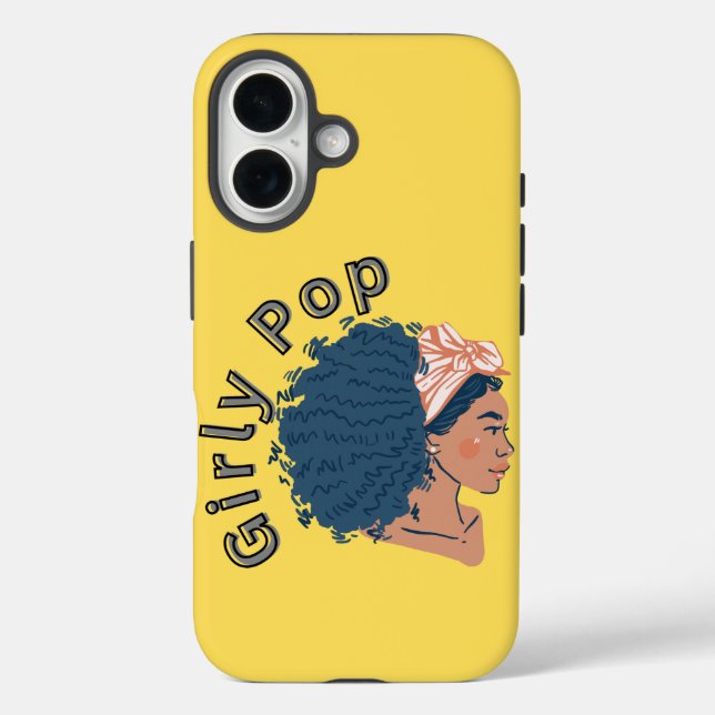 Girly pop yellow phone case (Back)