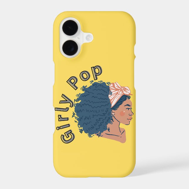 Girly pop yellow phone case  (Back)