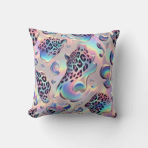 Girly Posh Leopard Print Opal Cushion