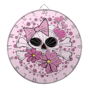 Girly Punk Skull Dartboard
