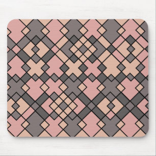 girly purple grids pattern mouse pad