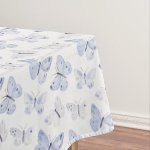 Girly Purple Lavender Butterflies Birthday Tablecloth