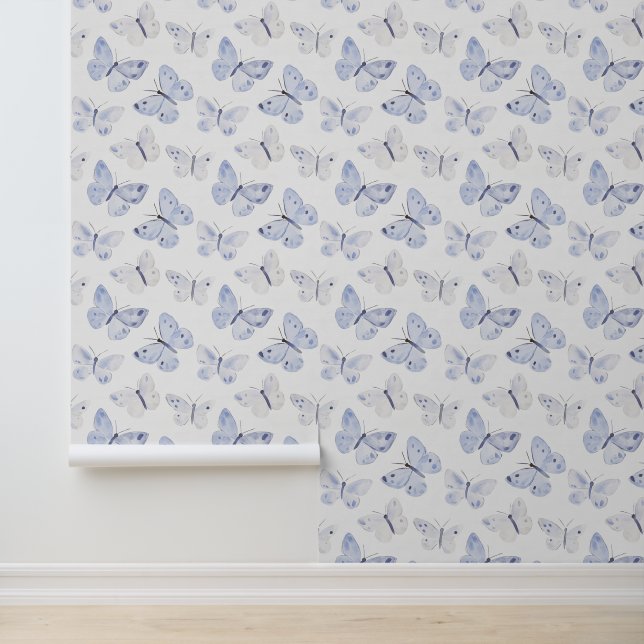 Girly Purple Lavender Butterflies Wallpaper (Application)