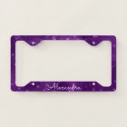 Girly Purple Shimmer and Sparkle Monogram