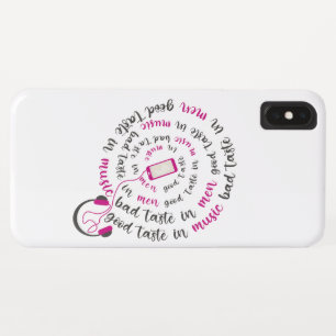 Girly quote Good taste in music bad taste in men Case-Mate iPhone Case