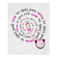 Girly quote Good taste in music bad taste in men