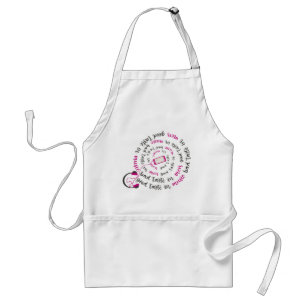 Girly quote Good taste in music bad taste in men Standard Apron