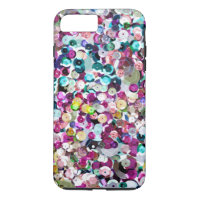 Girly Rainbow Faux Sequins Bling