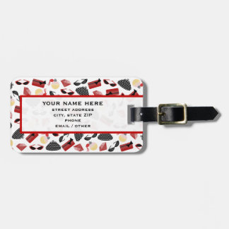 Girly Red Accessories Luggage Tag