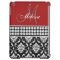 GIRLY RED BLACK DAMASK iPAD MINI CASE