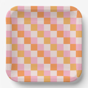 Girly Retro Fall Party Plates