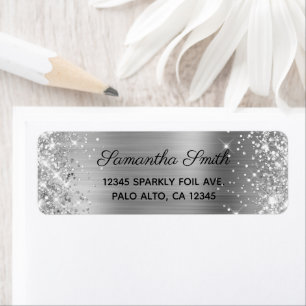 Girly Silver Glitter and Foil