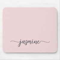 Girly Simple Blush Pink Personalised Monogram Name