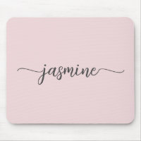 Girly Simple Blush Pink Personalised Monogram Name