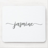 Girly Simple White Personalised Monogram Name