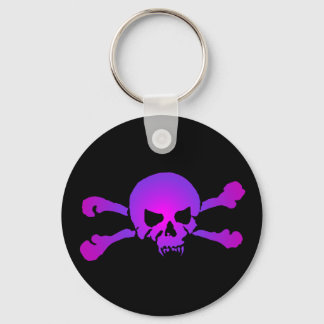 Girly Skull of the Undead Key Ring