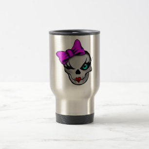 Girly Skully Travel Mug