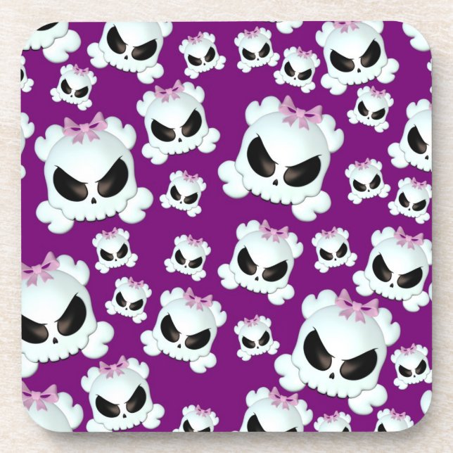 Girly Skullz Coaster (Front)