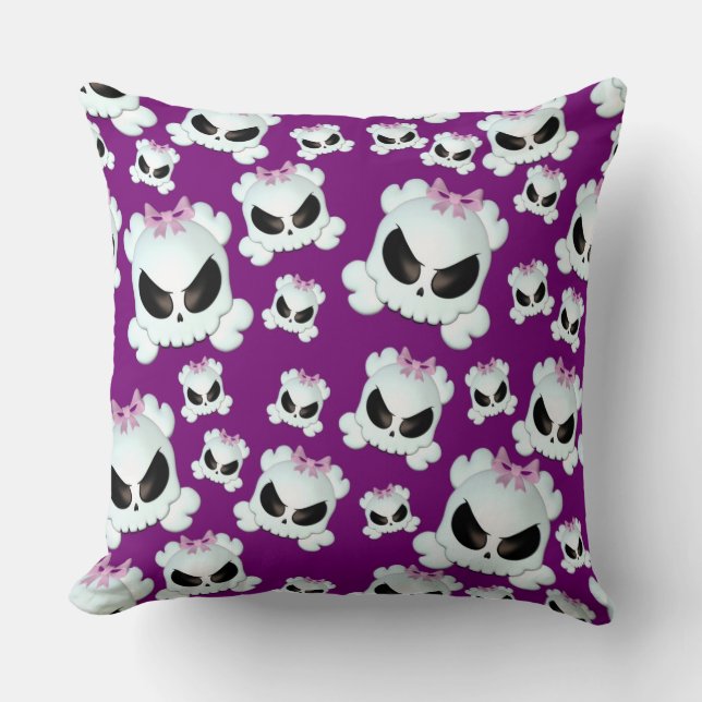 Girly Skullz Cushion (Front)