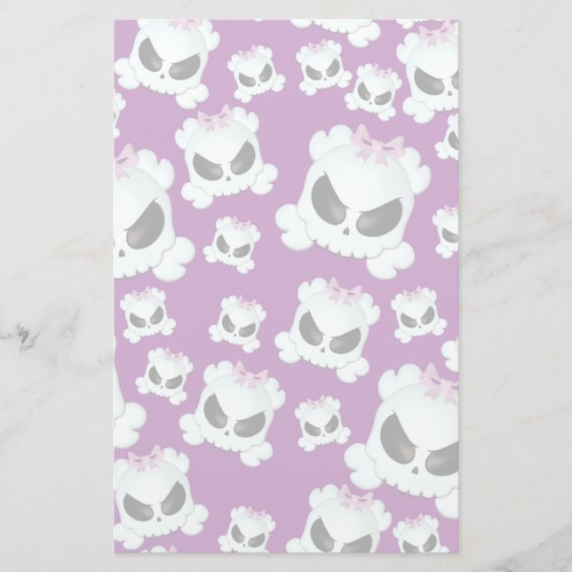 Girly Skullz Stationery (Front)