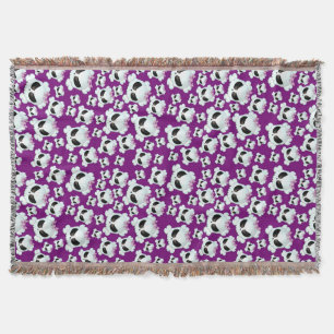 Girly Skullz Throw Blanket