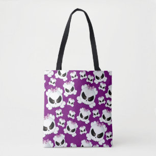 Girly Skullz Tote Bag