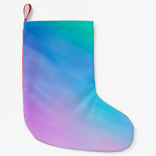 Girly Soft Rainbow Coloured Sky Small Christmas Stocking