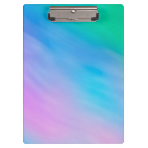 Girly Soft Rainbow Sky Clipboard