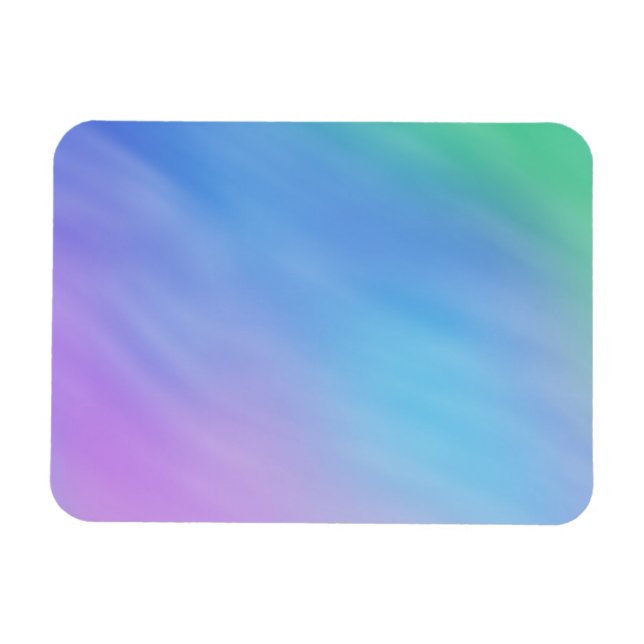 Girly Soft Rainbow Sky Magnet (Horizontal)